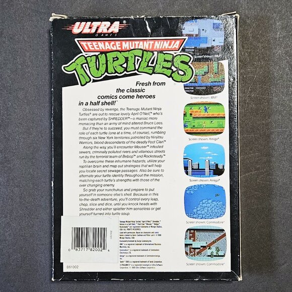 TMNT IBM PC/ Tandy 1000 PC Big Box - Picture 2 of 3